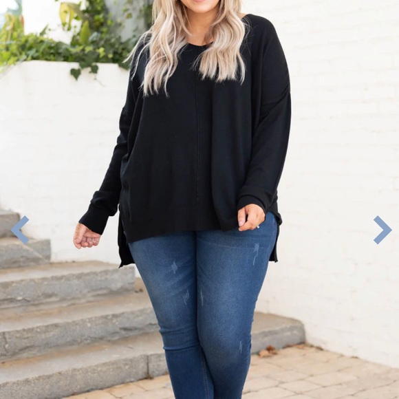 Chic Soul Black Sweater - Picture 2 of 3